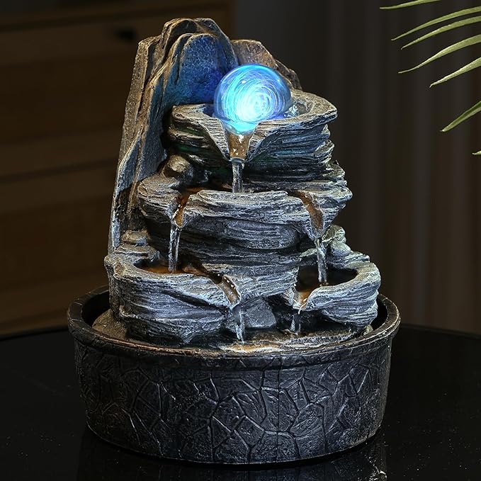 Desktop LED Fountain with Light